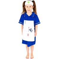 Pretend to Bee Karneval Doctor Medic/Arzt Kostüm für Kinder, Unisex, Blue, 5-7 Jahre