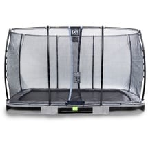 EXIT TOYS Elegant Inground-Trampolin 214 x 366 cm inkl. Economy Sicherheitsnetz grau