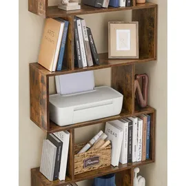 VASAGLE Bücherregal 70 x 24 x 190,5 cm Braun