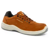 Stabilus Jorden Niedrig Sicherheitsschuhe Herren Damen Wasserdicht leichte Verbundwerkstoff Metallfrei Zehenkappe rutschfest Atmungsaktiv Arbeitsschuhe Sneaker S3 SRC ESD, Braun,