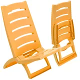 Gelber Strandstuhl Von Tirreno
