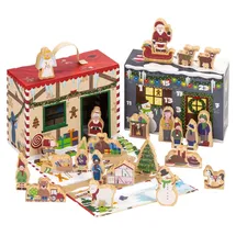 YoaMo Wichtelwerkstatt Adventskalender mit Spielkoffer 27-teilig