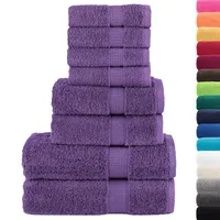 VidaXL 8-teiliges Premium-Handtuch-Set SOLUND Lila 600 g/m2