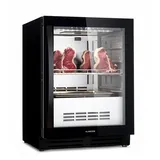 Klarstein - Kühlschrank, Reifeschrank Dry-aged, 1 Zonen Kühlschrank Mit Glastür, Dryager Für In- Und Outdoor Mit Led-beleuchtung, Freistehend Oder Einbaukühlschrank, Temperaturbereich 1-25 °c,