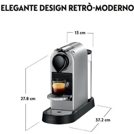 Krups Nespresso New CitiZ XN 741B silber