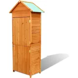 vidaXL Gartenschrank aus Holz 0,79 x 0,49 x 1,9 m braun