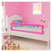 vidaXL Bettschutzgitter 150 cm rosa 2 St.