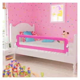 vidaXL Bettschutzgitter 150 cm rosa 2 St.