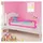 vidaXL Bettschutzgitter 150 cm rosa 2 St.