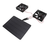 Solar-Abluftventilator, Solarpanel-Ventilator-Kit 10 W, Energiesparend, Tragbar, 12 V, Universell für Camping-Gewächshäuser