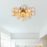 GLOBO Deckenleuchte Udo Goldfarben max. 25 Watt Deckenlampe