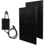 Priwatt Balkonkraftwerk priBasic Duo Paket 2x 375 Wp/600 W Solaranlage ohne Halterung inkl. Wechselrichter Hoymiles