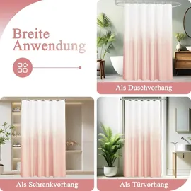 luxuskollektion Duschvorhang 180 x 200 cm rosa