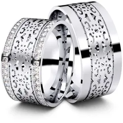 Partnerringe / Freundschaftsringe N ̧rtingen 925er Silber - 8338