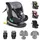 Cangaroo i-Size Kindersitz Quill (40-150cm) Gruppe 0/1/2/3, Isofix, 360° drehbar grau