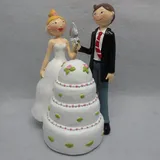 Udo Schmidt wunderschöne große Spardose,Sparbüchse Hochzeitspaar mit Torte