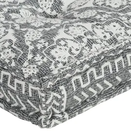 vidaXL Palettensofa-Auflage 1 St. hellgrau Stoff Patchwork