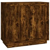 vidaXL Sideboard Räuchereiche 80x34x75 cm Holzwerkstoff