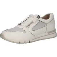 CAPRICE Sneaker, Leder, Reißverschluss, für Damen, 197 WHITE Comb), 39