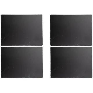 HIT Trading Untersetzer QUARTO (BHT 40x1x30 cm - Anthrazit - Schiefer - Unikat