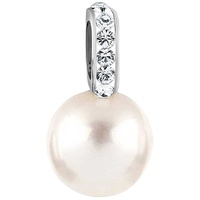 Nenalina Muschelkern-Perle Kristalle 925 Silber (Farbe: Silber)