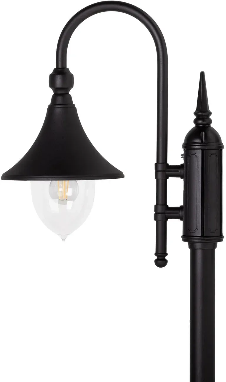 Außenleuchte Norlys, Schwarz, für Terrasse, Aluminium