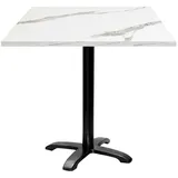 Restootab Tisch Bazila 70x70cm - Modell weißer Marmor