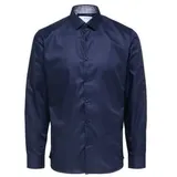 Selected Homme Herren Freizeithemd SLHSLIMNEW-MARK Slim Fit blau 16058640 M