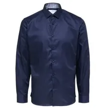 Selected Homme Herren Freizeithemd SLHSLIMNEW-MARK Slim Fit blau 16058640 M
