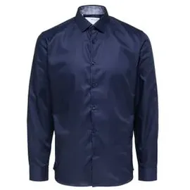 Selected Homme Herren Freizeithemd SLHSLIMNEW-MARK Slim Fit blau 16058640 M
