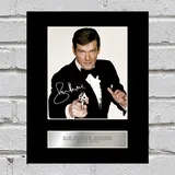 Iconic pics Signiertes Foto von Sir Roger Moore, James Bond 007#1