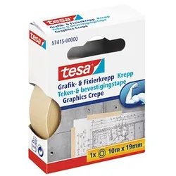 tesa Kreppband beige 19,0 mm x 10,0 m 1 St.