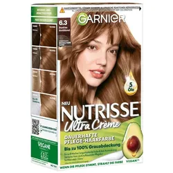 Garnier Nutrisse Ultra Crème Haarfarbe Nr. 6.3 Dunkles Goldblond Braun Damen 
