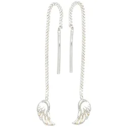 Paar Ohrhänger JOBO "Flügel", silber (silber 925), Ohrringe, Damen, Silber 925 (Sterlingsilber), 925 Silber