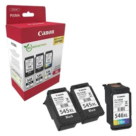 Canon PG-545XL 2 x schwarz + CL-546XL CMY
