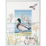 Bothy Threads Kreuzstich-Set Tierwelt - Stockente, 26.9x34.2cm, DWWIL8, Zählmuster