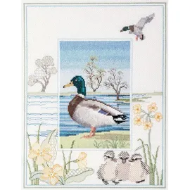 Bothy Threads Kreuzstich-Set Tierwelt - Stockente, 26.9x34.2cm, DWWIL8, Zählmuster