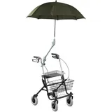 Rolko Kohlgrüber GmbH Premium Rollatorschirm Protektor Rollator-Regenschirm braun-grün