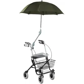 Rolko Kohlgrüber GmbH Premium Rollatorschirm Protektor Rollator-Regenschirm braun-grün
