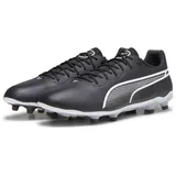 Puma King Pro FG/AG Soccer Shoe, Black White, 40