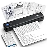POLONO Tragbarer Thermodrucker A4, Wireless Portabler Printer Unterstützung für 8.5"x11"