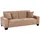 A.Z. Iwaniccy Iwaniccy Sofa 3-Sitzer JULIA, Greige - Webstoff - mit Kissen