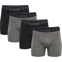 hummel Boxershorts 4 Einheiten - Black / Dark Grey Melange - M