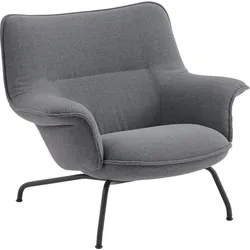 Doze Sessel grau mit schwarzen Beinen