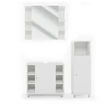 Vicco Fynn 100 cm weiß mit Beleuchtung