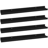 vidaXL Wandregal 60 x 9 x 3 cm Schwarz