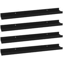 vidaXL Wandregal 60 x 9 x 3 cm Schwarz