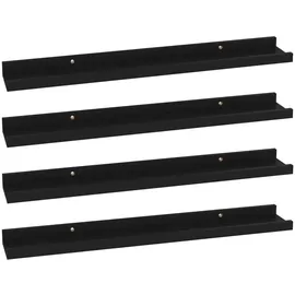 vidaXL Wandregal 60 x 9 x 3 cm Schwarz