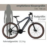 Agon Alpha E Bike Mountainbike Herren oder Damen 170 - 190 cm Pedelec 27,5 Zoll rock grey anthracite