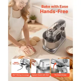Vevor Knetmaschine 1800 W Silber